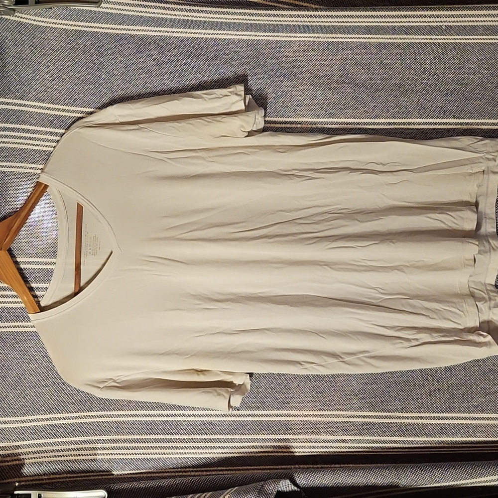 David Archy Bamboo V Neck Undershirt  - L - White